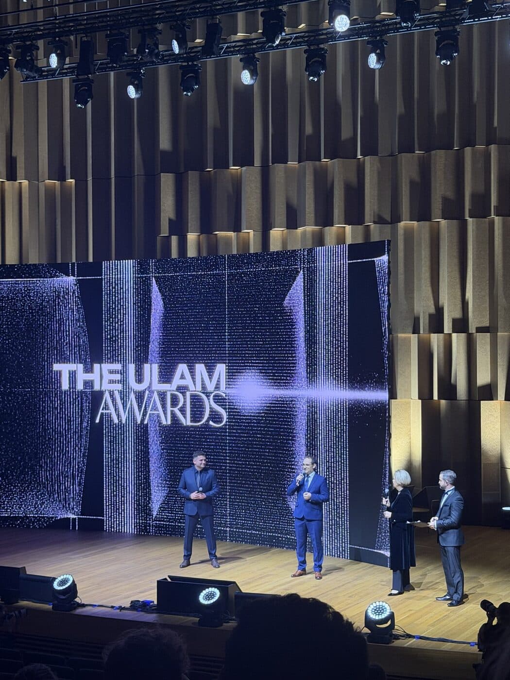 The stage of The Ulam Awards gala
